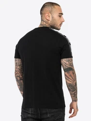 Lonsdale T-Shirt Stour Schwarz/Rot/Hellblau/Braun/Blau