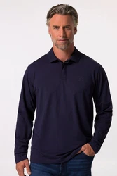 Boston Park Poloshirt Langarm Dunkelblau/Blau