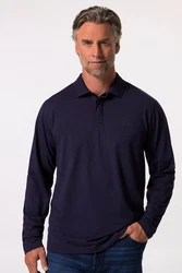 Boston Park Poloshirt Langarm Dunkelblau/Blau