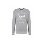 TOM TAILOR Sweatshirt uni regular fit Grün/Blau/Hellgrau/Silber/Grau