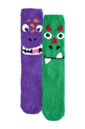 Kuschelsocken Gemusterte, gemtliche Bettsocken, 2er-Pack (2-Paar)