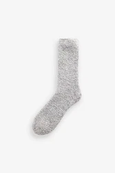 Next Kuschelsocken 2er-Pack Bequeme Bettsocken Grau/Dunkelblau