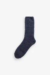 Next Kuschelsocken 2er-Pack Bequeme Bettsocken Grau/Dunkelblau