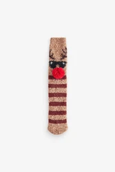 Next Kuschelsocken im 2er-Pack Rot/Silber/Braun