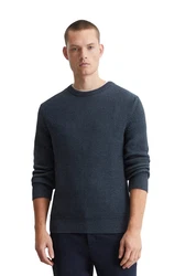 Marc O'Polo Pullover Rundhals Bi-Colour-Strick Zweifarbig/Bi-Colour