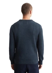 Marc O'Polo Pullover Rundhals Bi-Colour-Strick Zweifarbig/Bi-Colour
