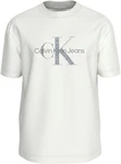 Calvin Klein Jeans Rundhalsshirt TEXTURED MONOLOGO TEE Khaki/Creme/Hellblau/Braun