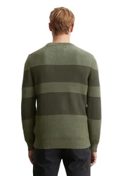 Marc O'Polo Rundhalspullover Dunkelgrün/Khaki/Grün
