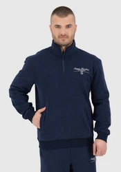Sergio Tacchini Sweatshirt NINO RELAXED 1/4 ZIP SWEATER Dunkelblau/Blau