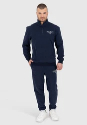 Sergio Tacchini Sweatshirt NINO RELAXED 1/4 ZIP SWEATER Dunkelblau/Blau