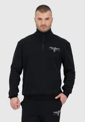 Sergio Tacchini Sweatshirt NINO RELAXED 1/4 ZIP SWEATER Dunkelblau/Schwarz