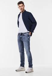 STREET ONE MEN Regular-fit Jeans 5-Pocket-Style Blau