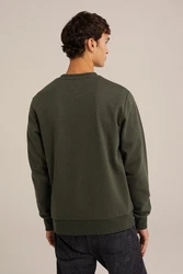 WE Fashion Sweater Dunkelgrün