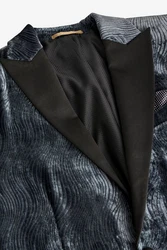 Next Sakko Slim Fit Grau/Dunkelblau/Blau