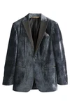 Next Sakko Slim Fit Grau/Dunkelblau/Blau