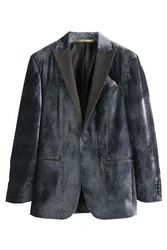 Next Sakko Slim Fit Grau/Dunkelblau/Blau