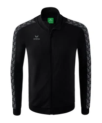 Erima Sweatjacke Essential Team Tracktop Jacke Schwarz/Dunkelgrün/Grün