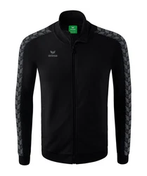 Erima Sweatjacke Essential Team Tracktop Jacke Schwarz/Dunkelgrün/Grün