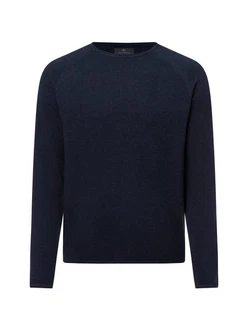 Nils Sundstrm Strickpullover Dunkelblau/Blau