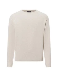 Nils Sundstrm Strickpullover Khaki/Weiß/Beige/Braun