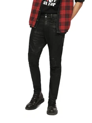 Diesel Skinny-fit Jeans Blanck 0671E Schwarz/Grün/Lila/Orange