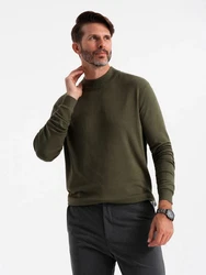 OMBRE Rollkragenpullover Dunkelgrün/Khaki