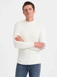 OMBRE Rollkragenpullover Creme/Weiß/Khaki