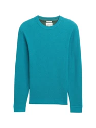 TOM TAILOR Rundhalspullover (1-tlg) navy/cyanblau