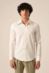 Antioch Blusenshirt Business Shirt Khaki/Weiß/Grün/Beige