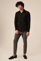 Antioch Blusenshirt Business Shirt Schwarz/Beige