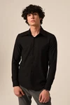 Antioch Blusenshirt Business Shirt Schwarz/Beige