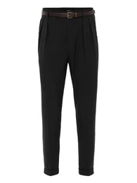 7/8-Strandhose Trousers High Waist and Belted