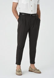 Antioch Strandhose High Waist Belted Khaki/Dunkelgrau/Schwarz/Beige/Braun
