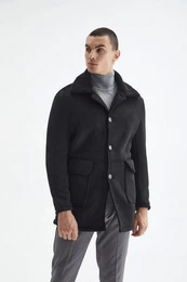 Wintermantel Inside Wool - Slim Fit