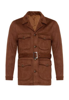 Antioch Winterjacke Slim Fit Belted Suede Coat