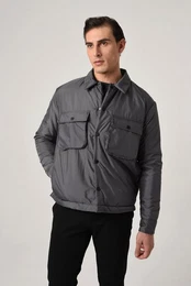 Winterjacke Snap Closure Lightweight Puffer Jacket