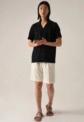 Antioch Blusenshirt Schwarz/Rot/Dunkelblau/Blau/Beige
