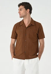 Antioch Blusenshirt Braun/Dunkelbraun/Beige