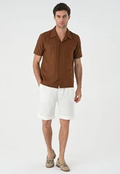 Antioch Blusenshirt Braun/Dunkelbraun/Beige