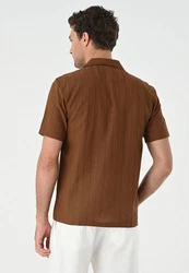 Antioch Blusenshirt Braun/Dunkelbraun/Beige