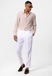 Antioch Blusenshirt Lefkosa Beige/Rosa/Weiß