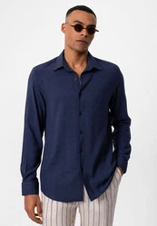 Antioch Blusenshirt Lefkosa Dunkelblau/Blau