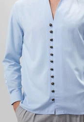 Antioch Blusenshirt Standing Collar Shirt 