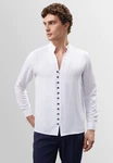 Antioch Blusenshirt Standing Collar Shirt Weiß/Creme