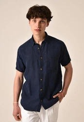 Antioch Blusenshirt Dunkelblau/Hellblau/Blau