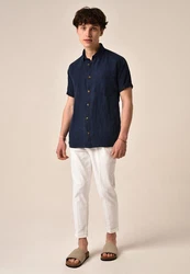 Antioch Blusenshirt Dunkelblau/Hellblau/Blau