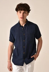 Antioch Blusenshirt Dunkelblau/Hellblau/Blau