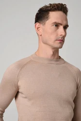 Antioch Sweatshirt Sweater Khaki/Beige/Braun