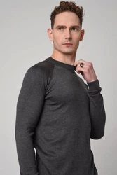 Antioch Sweatshirt Sweater Dunkelgrau/Grau/Hellgrau