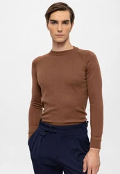 Antioch Sweatshirt Sweater Braun/Orange/Dunkelbraun